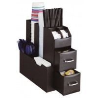 ORGANIZADOR LA HORA DEL CAFÉ 2 CAJONES PARA CÁPSULAS Y VARIOS COMPARTIMENTOS 315X140X290 MM NEGRO ARCHIVO 2000 CD901 NE (Espera 4 dias) en Huesoi